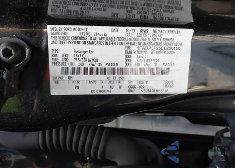 2014 Ford Focus Se z USA, uszkodzony, nr VIN 1FADP3F25EL200150